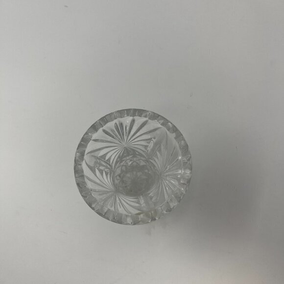 Vintage lead crystal vase small Czech Bohemian - Picture 4 of 10